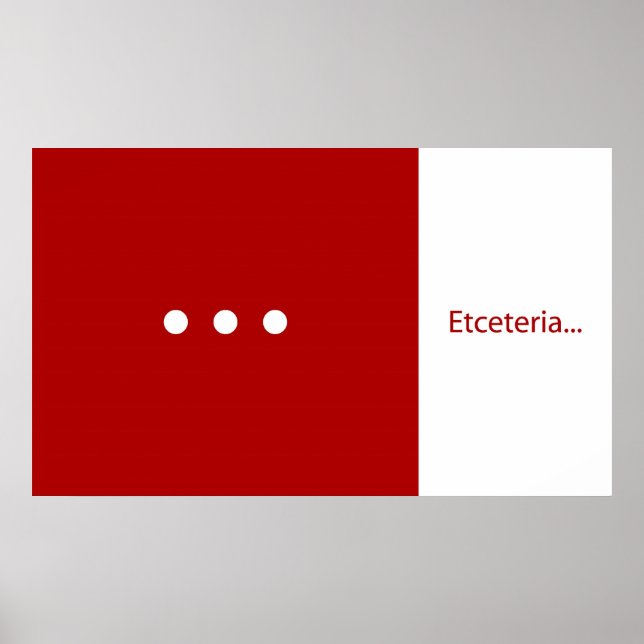 Etceteria Poster (Framsidan)