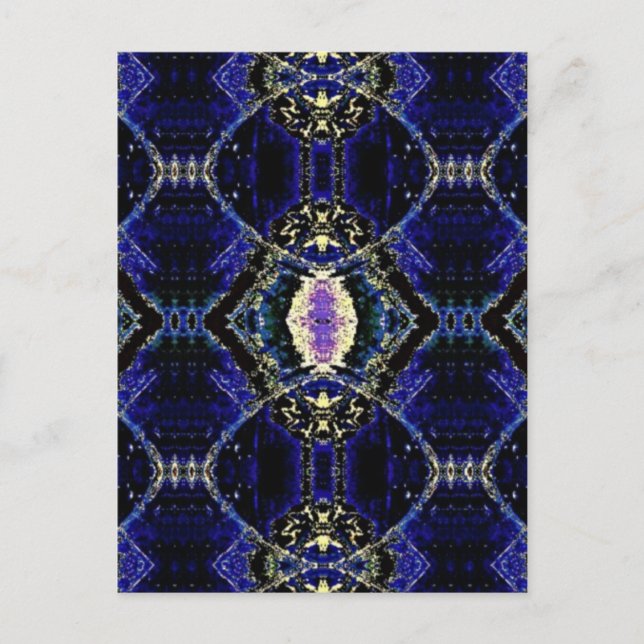 Etched Cobalt Vykort (Framsida)