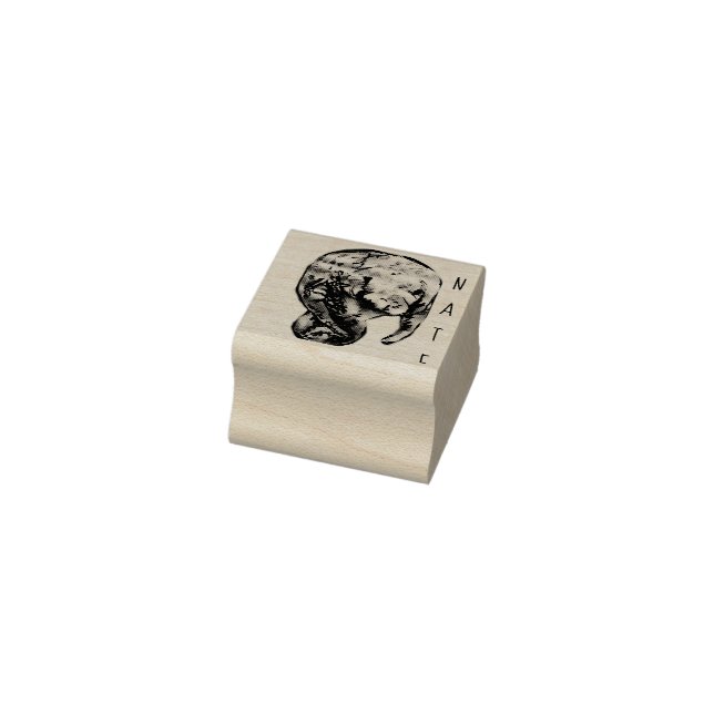 Etched Manatee Stämpel (Stämpel)