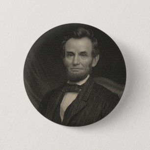 Etching Porträtt i Abraham Lincoln Knapp