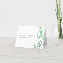 Eteral Grönt | botaniskt tack från chicen Helgkort