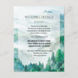 Eteral Grönt och vita transculenta berg Tilläggskort