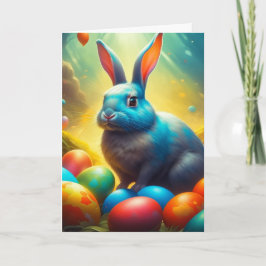Eteral Påskhare med ägg Helgkort