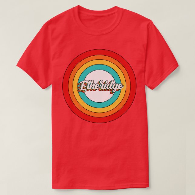Eteridge Namn Shirt Vintage Etheridge Circle T (Design framsida)