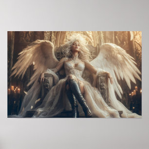 Eterisk ängel-drottning av helig kraft-affisch poster