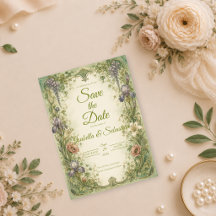 Eterisk Art Nouveau Trädgårdsromantik Bröllop