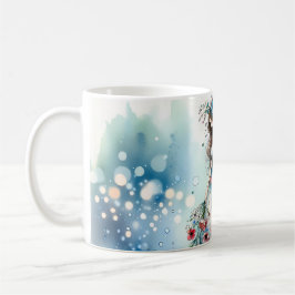 Eterisk blomfairia i akvarelldrömlandskap kaffemugg
