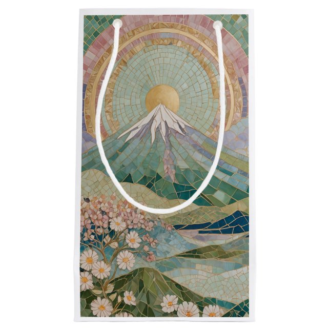 Eterisk blomning: Pastellmosaikvulkan på våren (Framsidan)