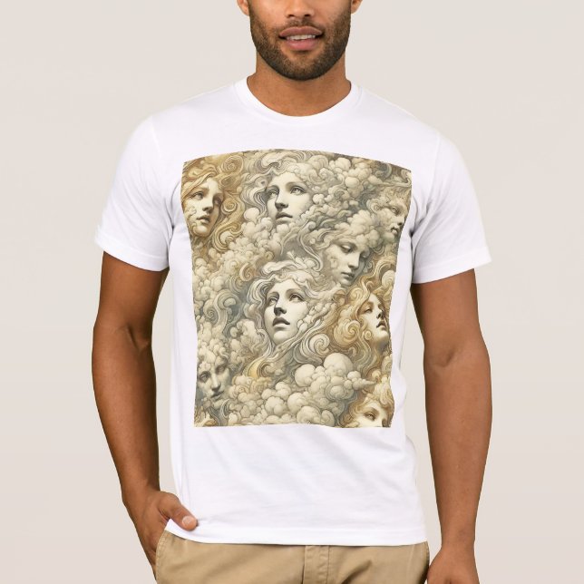 Eterisk Drift – Gotisk Bärbar Konst T Shirt (Framsida)