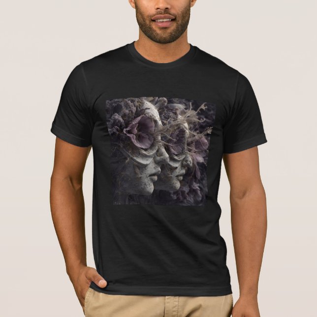 Eterisk Kände Inte Min Namn — Gotisk Finkonst T Shirt (Framsida)