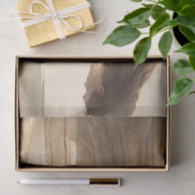 Eterisk kvinna decoupage silkespapper