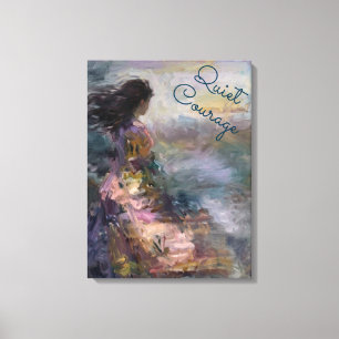Eterisk kvinna Inspirerande Pastell Impressionist Canvastryck