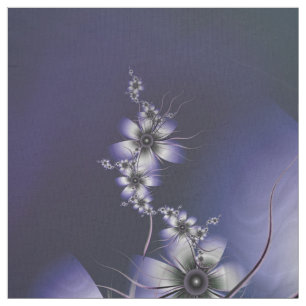 Eterisk lavendelblommigt tyg