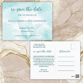 Eterisk Magnolia Blomma, Bröllop Re Spara Datum Vykort