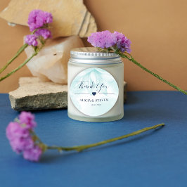 Eterisk Magnolia Blomma, tack Runt Klistermärke