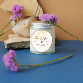 Eterisk Magnolia Blomma, Tack  Runt Klistermärke