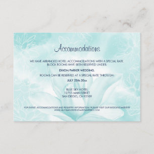 Eterisk Magnoliablomma, Bröllopsinredning  Tilläggskort