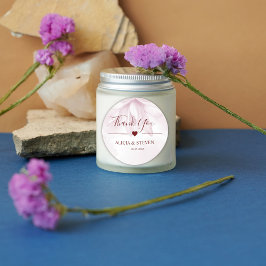 Eterisk Magnoliablomma, tack Runt Klistermärke