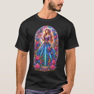 Eterisk mosaikprinsessa i glaskupol - T-Shirt | Fl