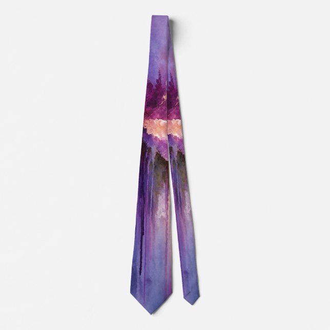 Eterisk Symfoni Lila Abstrakt Slips (Framsida)