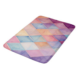 Eteriskt prisma:Pastell Watercolor Harlequin Diama Badrumsmatta