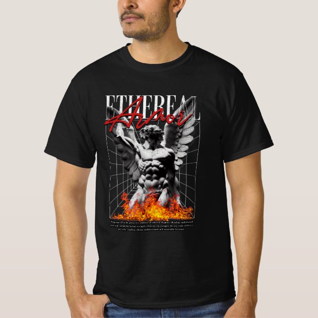 etern rustningsängel design t shirt (Framsida)