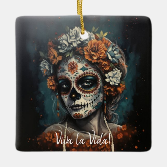 Eternal Beauty, custom Julgransprydnad Keramik (Framsida)