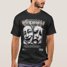 Eternal Contrast: Drama Masks of Joy and Sorrow T Shirt