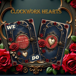 Eternal Elegance – Clockwork Heart Inbjudningar