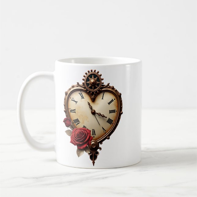 Eternal Elegance – Clockwork Heart Kaffemugg (Vänster)
