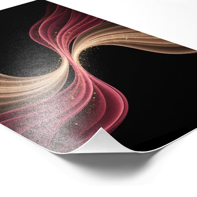 Eternal Flow of Love — Abstract Romantic Art Fototryck (Hörn)