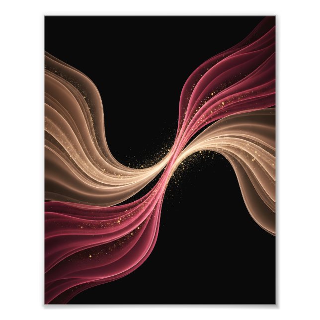 Eternal Flow of Love — Abstract Romantic Art Fototryck (Framsidan)