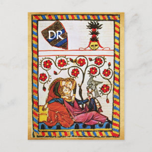 ETERNAL KÄRLEK VALENTINS DAGSPARCHMENT MONOGRAM HELG VYKORT