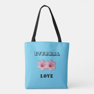 Eternal Love Cherry Blossom Tote Bag Tygkasse
