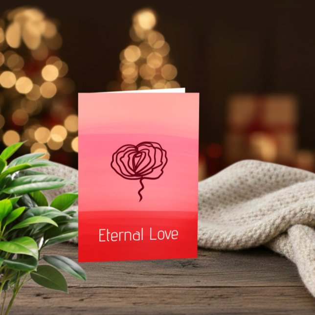 Eternal Love Elegant Rose Greeting Card Helgkort (Skapare uppladdad)
