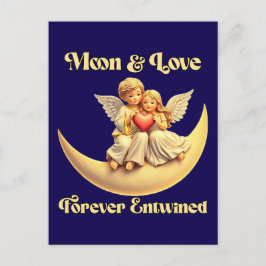 Eternal Love on a Crescent Moon Helg Vykort