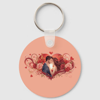 Eternal Love Rose Keychain Nyckelring