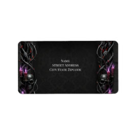 Eternal Night Gothic Vampire Wedding Dark Romance  Adressetikett