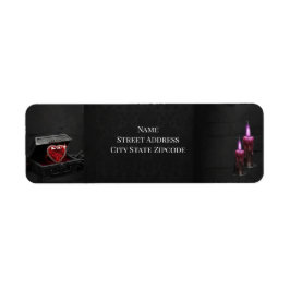 Eternal Night Gothic Vampire Wedding Dark Romance  Returadress Etikett