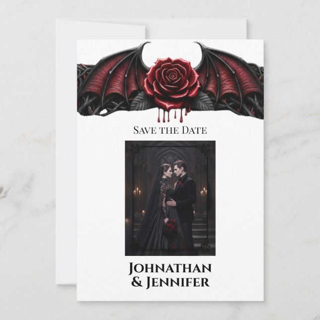 Eternal Night Gothic Vampire Wedding Dark Romance Spara Datumet (Framsida)