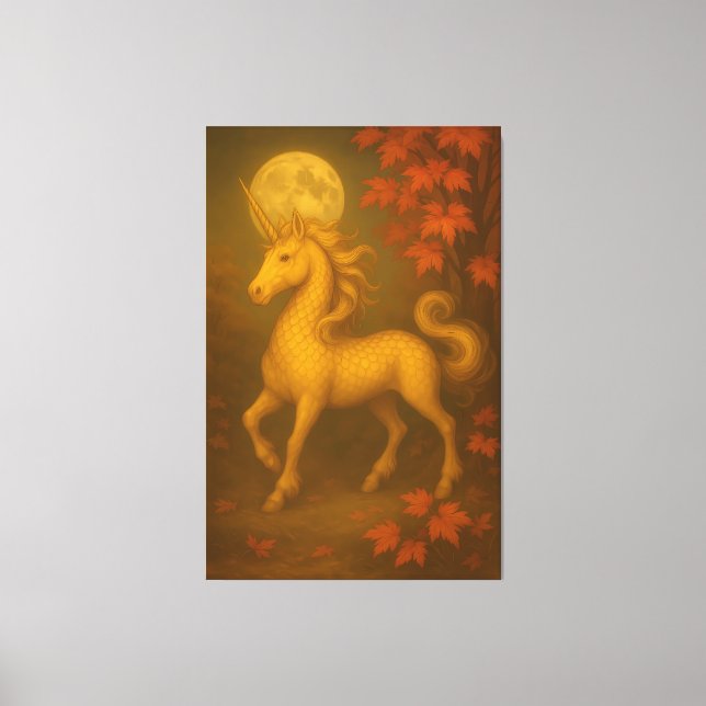Eternal Unicorn – Premium Fine Art Portrait   Canvastryck (Framsida)