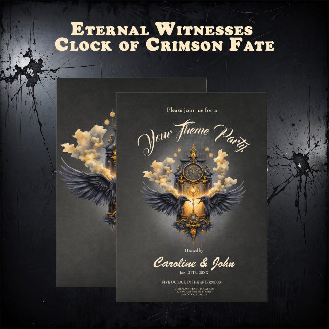 Eternal Witnesses – Clock of Crimson Fate.  Inbjudningar (Skapare uppladdad)