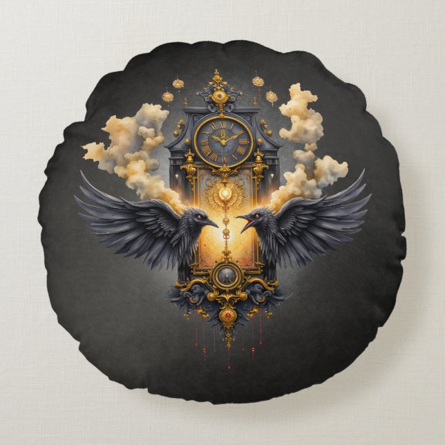 Eternal Witnesses – Clock of Crimson Fate.  Rund Kudde (Framsidan)