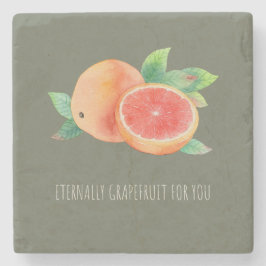 'Eternally Grapefruit For You' Dämpad Salvie Olivg Stenunderlägg
