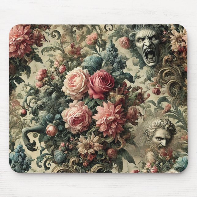 Eternitet är ofta nog - utformning av en gotisk Bl Musmatta (Framsidan)