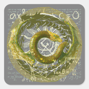 Eternity Fyrkantigt Klistermärke