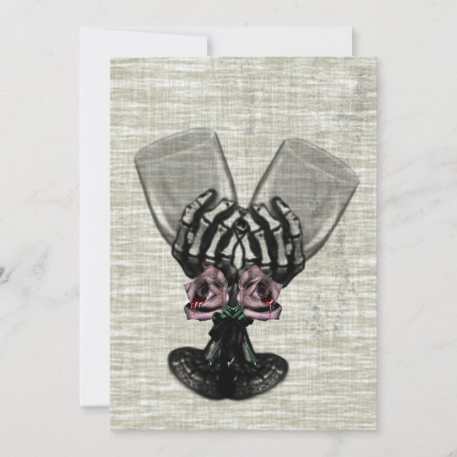 Eternity Gothic Vintage bröllop Inbjudningar (Framsida)