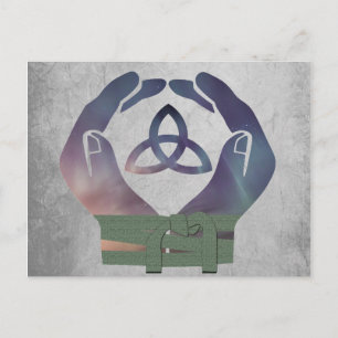 Eternity Handfast Save the Date Post Card Meddelande Vykort