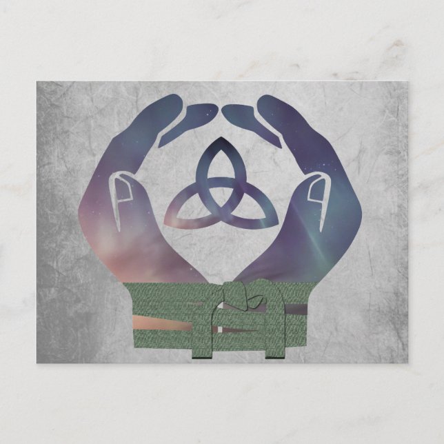 Eternity Handfast Save the Date Post Card Meddelande Vykort (Framsida)