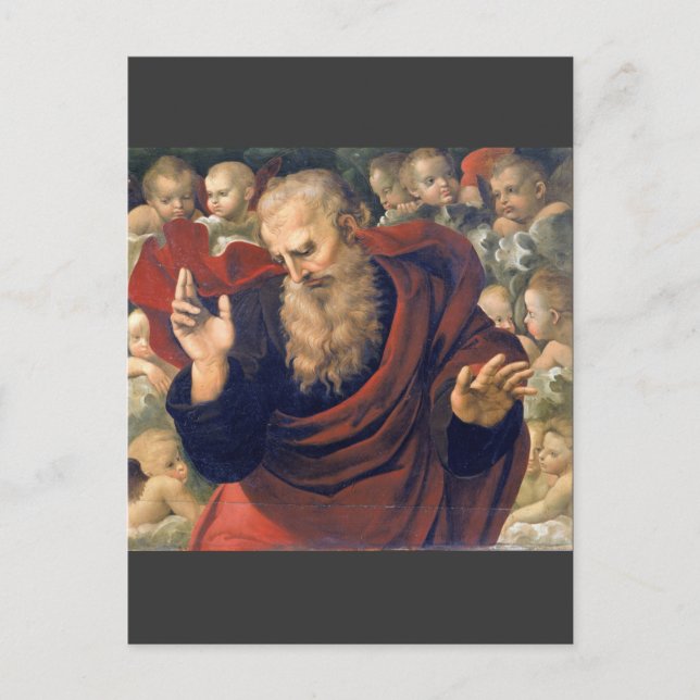 eterno e angeli av Raffaello Sanzio da Urbino Vykort (Framsida)